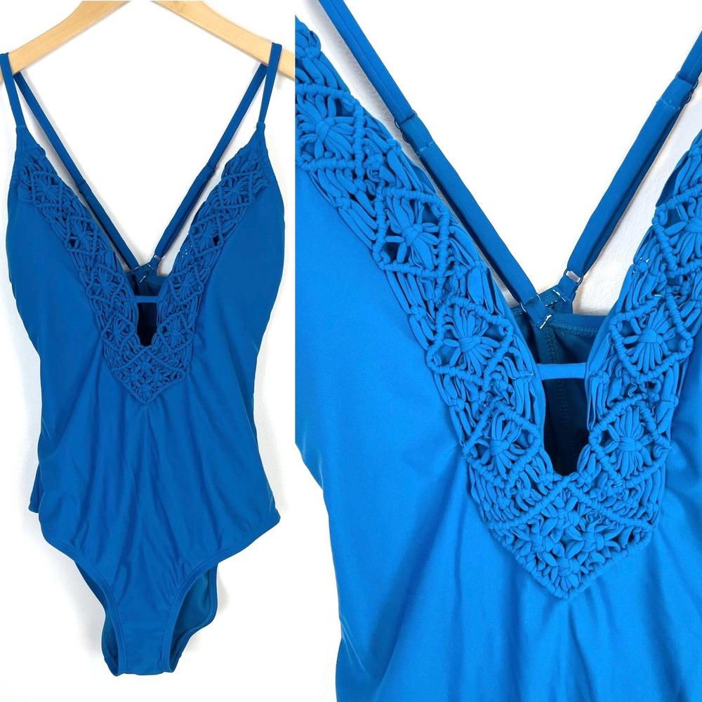 Christina Swimwear Crochet One Piece Swimsuit